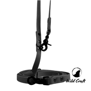 Smycz Wodoodporna przepinana 2m - CZARNA