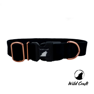 Obroża Welurowa Chart Czarna XS