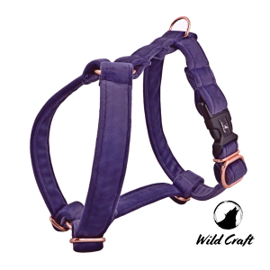 Szelki Guardy Welurowe Fioletowe XS