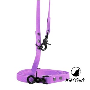 Smycz Wodoodporna przepinana 2m - LAWENDOWY