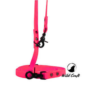 Smycz Wodoodporna przepinana 2m - RÓŻOWY NEON